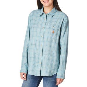 NWOT - Carhartt Women's Loose Fit Lightweight Plaid Shirt - Size XL